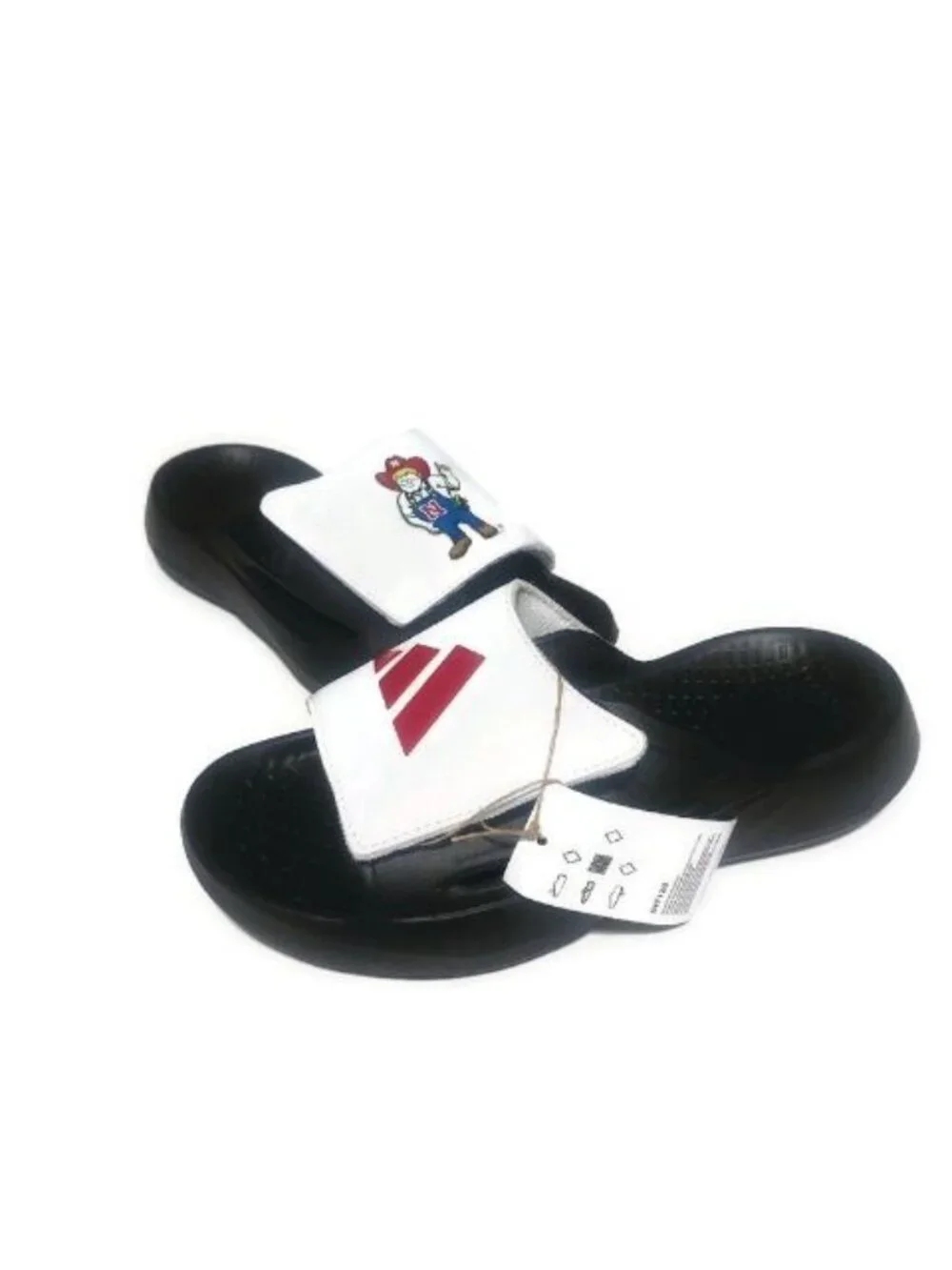 NU Adidas Lightblaze Slide Sandals Mens Size 6 Womens 7 Nebraska Cornhuskers NWT